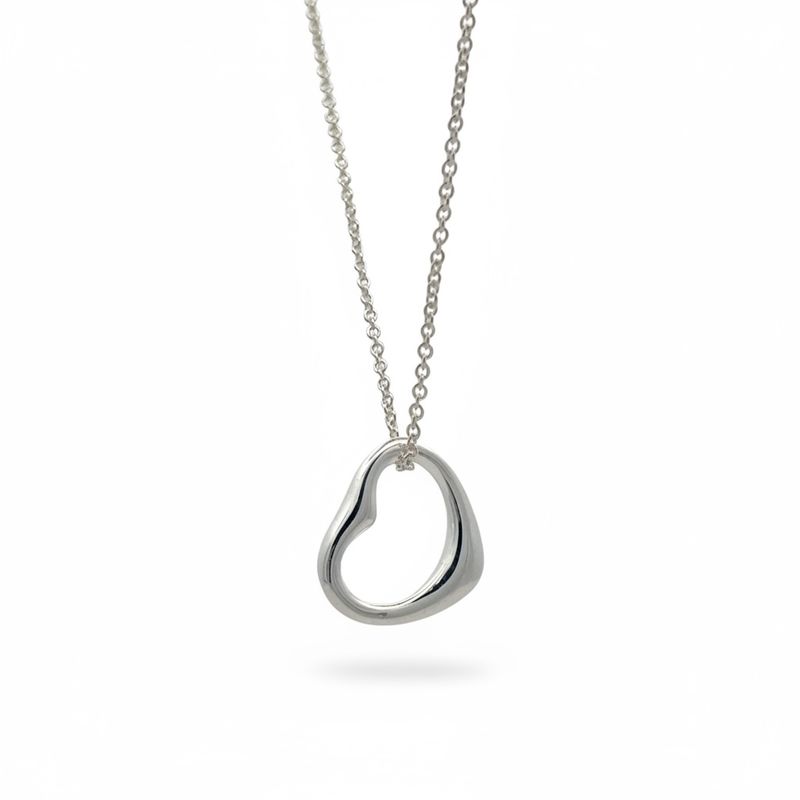 Sterling Silver Open Heart Pendant