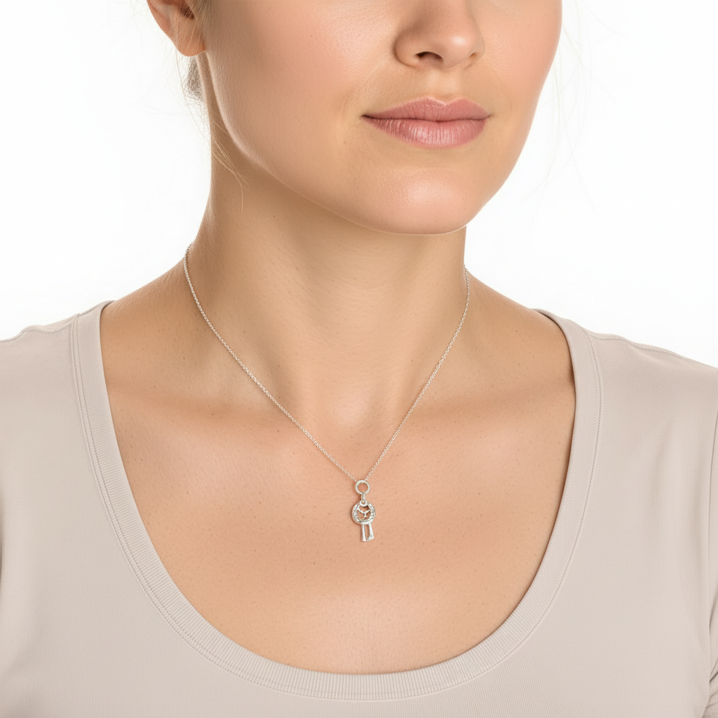 Sterling Silver Horseshoe & Stirrup Pendant