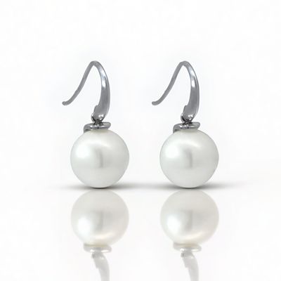 Sterling Silver FWP Button Hook Earrings Sterling Silver FWP Button Hook Earrings