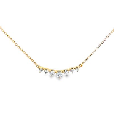 18ct Diamond Tiara Bar Necklace