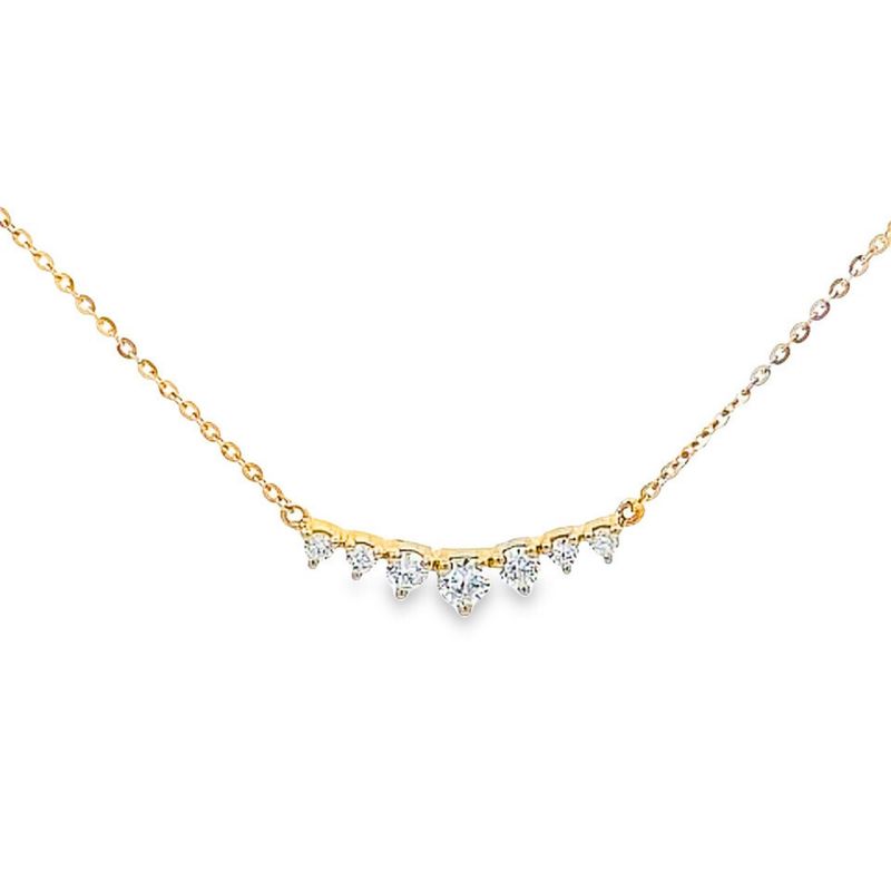 18ct Diamond Tiara Bar Necklace