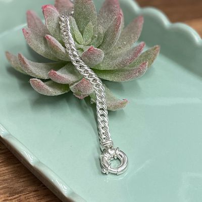 Sterling Silver Double Curb Bracelet