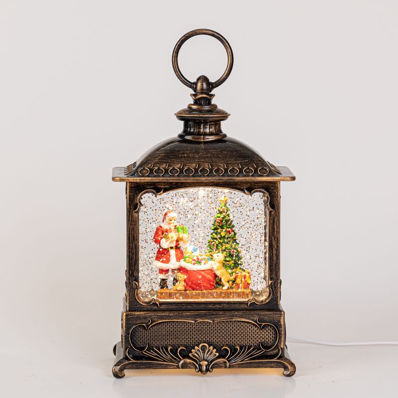 EUROPEAN SANTA SNOW GLOBE