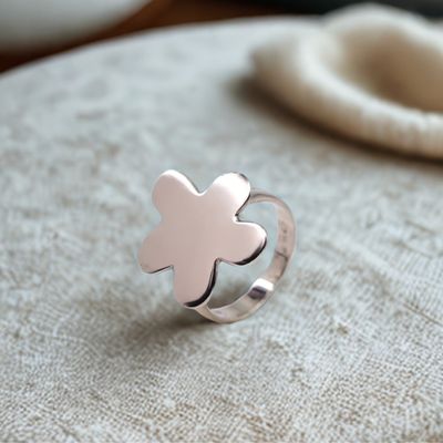 Sterling Silver Flower Ring