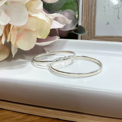Sterling Silver Childs Solid Bangle
