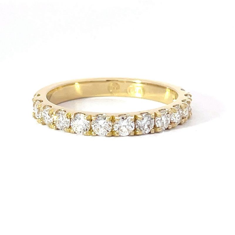 18Y Scallop Claw set LAB Diamond Ring 13 = 0.65CT (5pts)