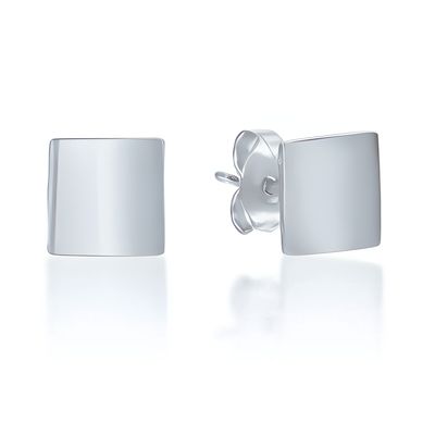 Sterling Silver 7mm Square Studs