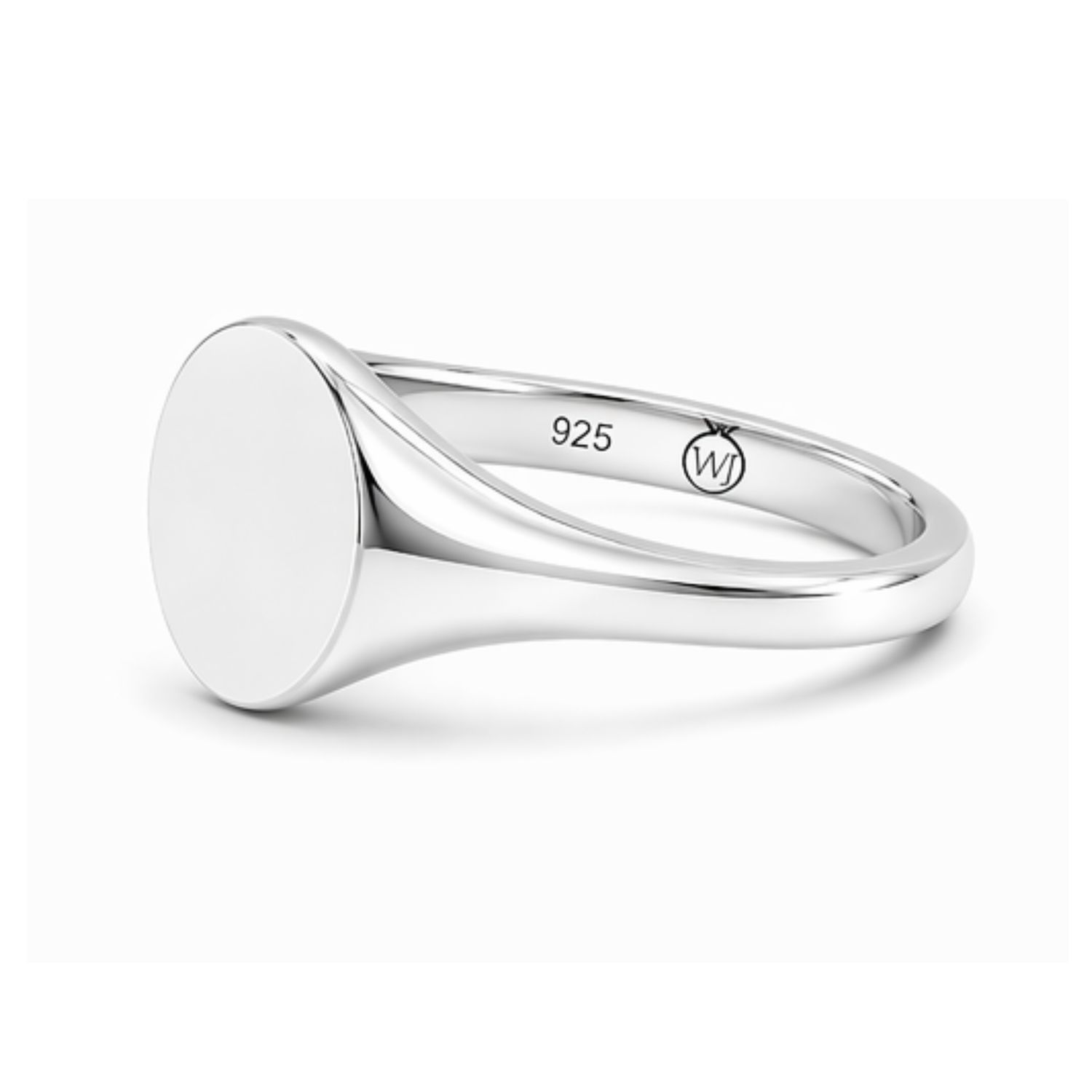 Oval Signet Ring- TIA, Metal Choice: Sterling Silver