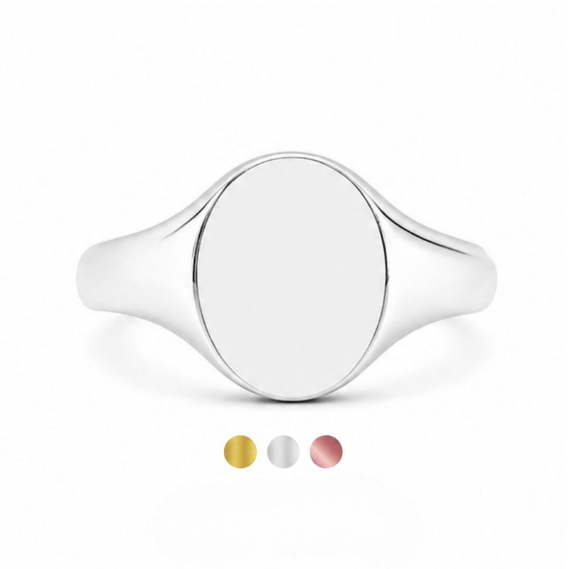 "TIA" Oval Signet Ring