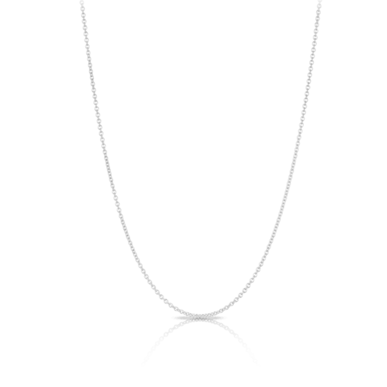 Sterling Silver Fine Cable Chain (CA30) Sterling Silver Fine Cable Chain (CA30)