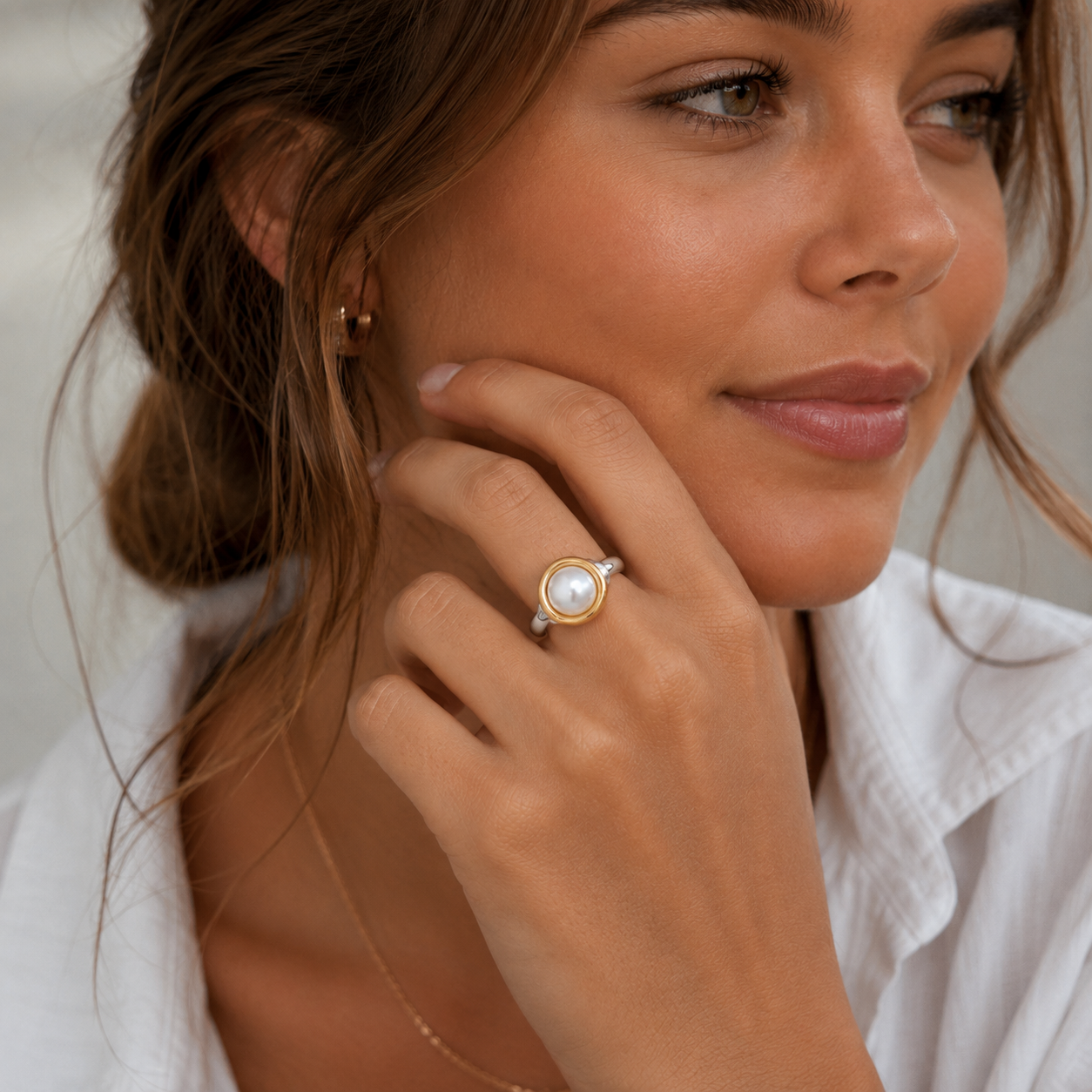 Sterling Silver & 9ct Yellow Gold 