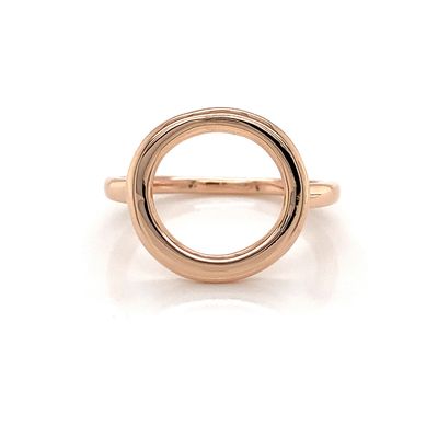 NIKKI - 9ct Rose Gold Open Circle Ring