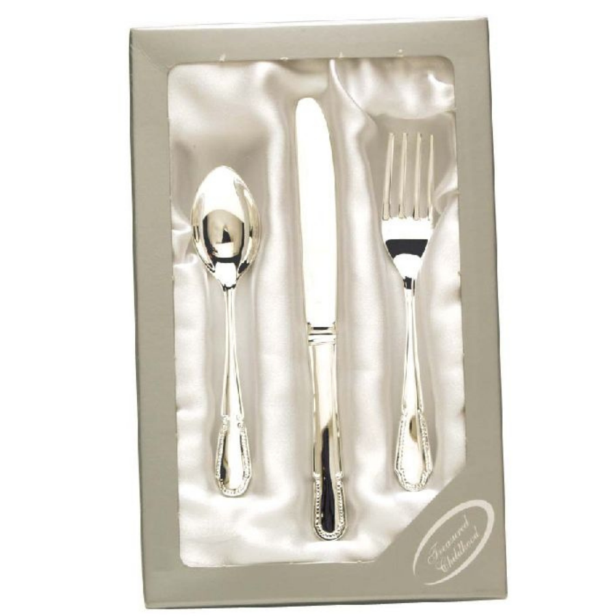 Silver Plate Childs Cutlery Set-3pce