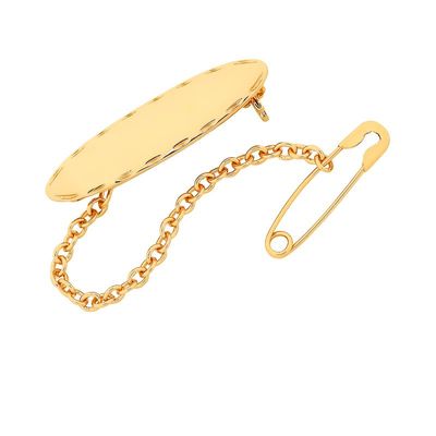 Oval Children's Brooch- Oval Children's Brooch-"Thomas"-YGP