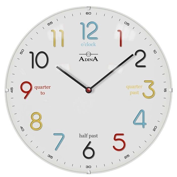 Time Teacher Adina Wall Clock CL17-A6897 Time Teacher Adina Wall Clock CL17-A6897