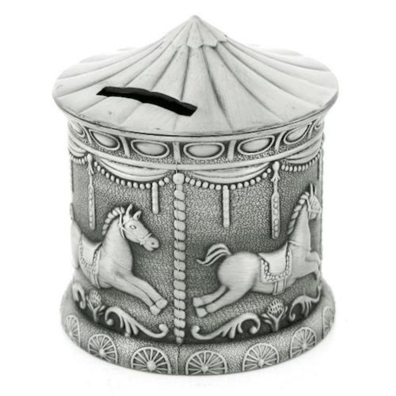 Merry Go Round Money Box-Pewter Finish