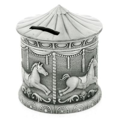 Merry Go Round Money Box-Pewter Finish