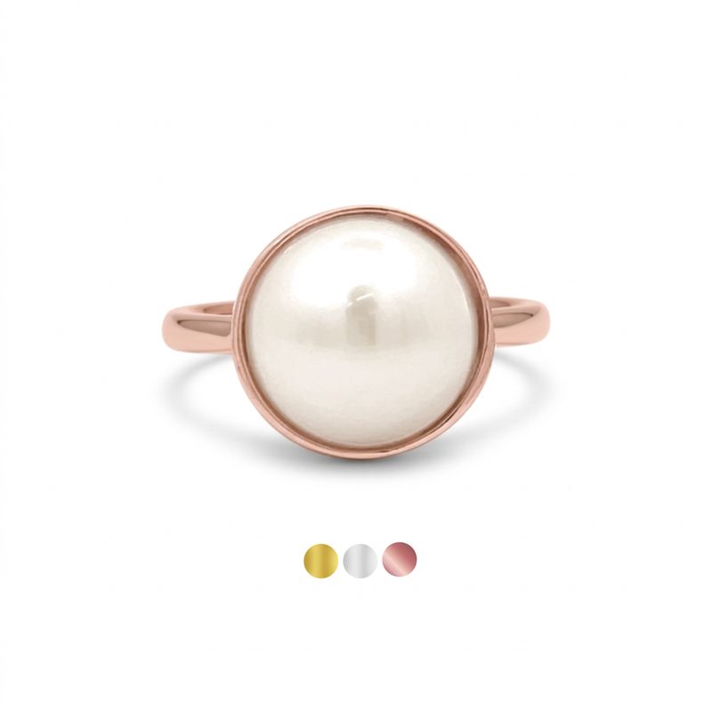 Freshwater Mabe Pearl Ring-11.50mm