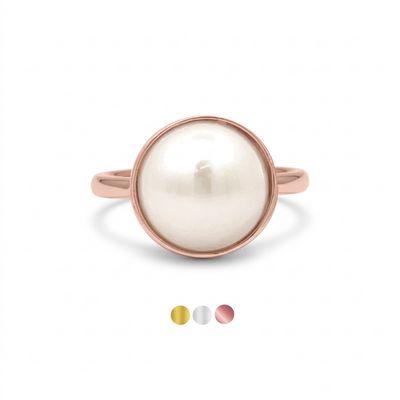 Freshwater Mabe Pearl Ring-11.50mm