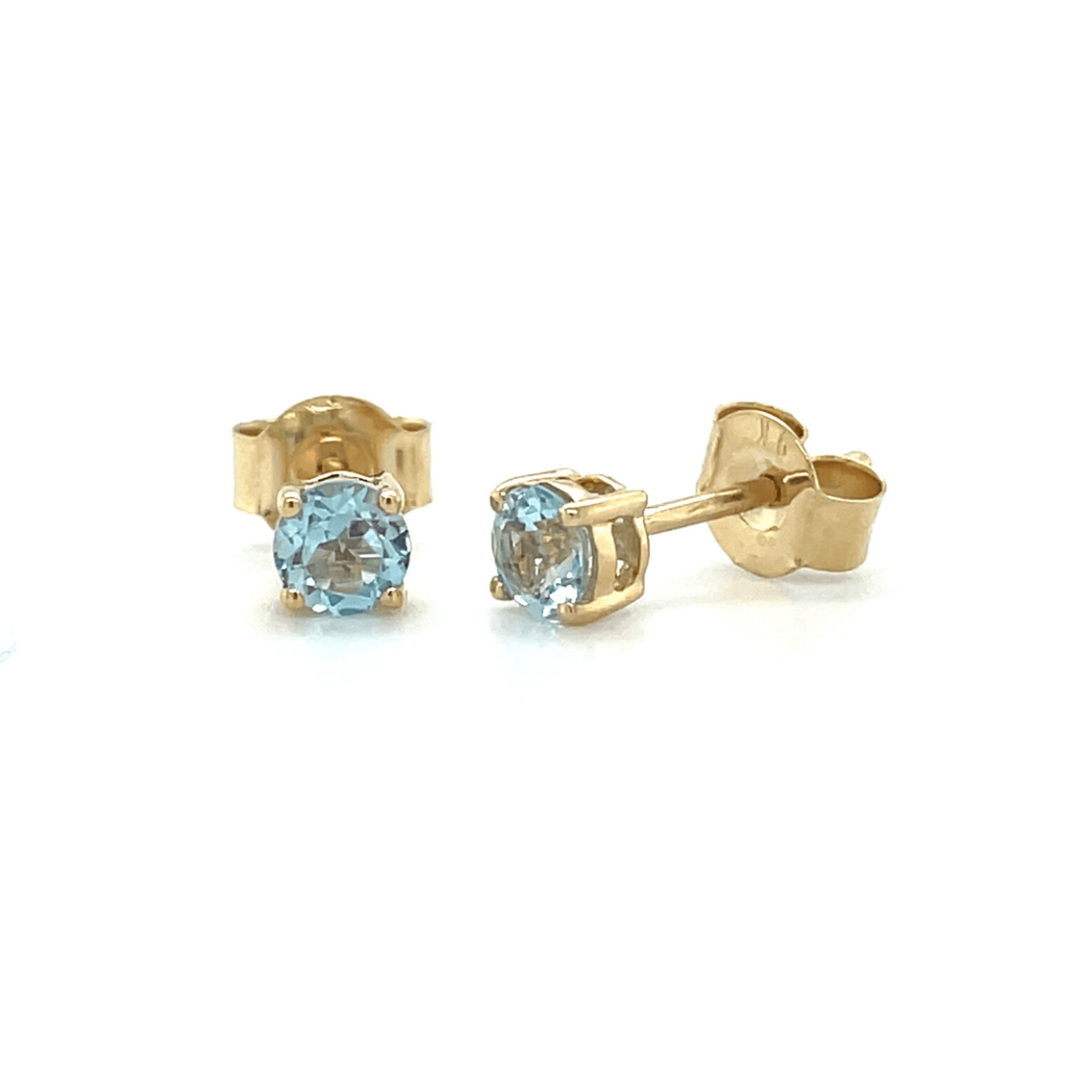 9ct Yellow Gold Topaz Stud Earrings