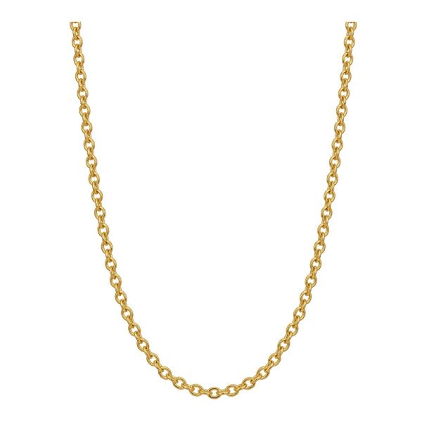 9ct Yellow Gold Cable Chain-CA40 50cm