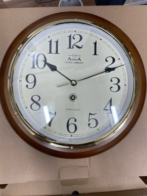 Adina Wall Timber Station Clock CL08A-10933AA Adina Wall Timber Station Clock CL08A-10933AA