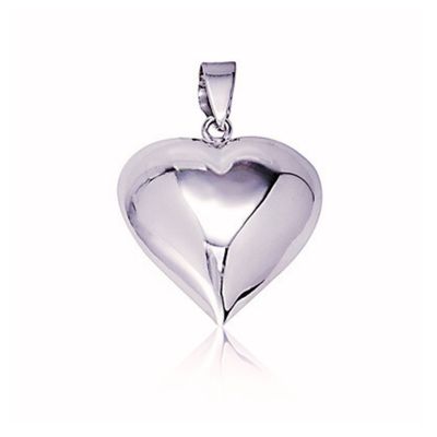 SS Puffed Heart Pendant