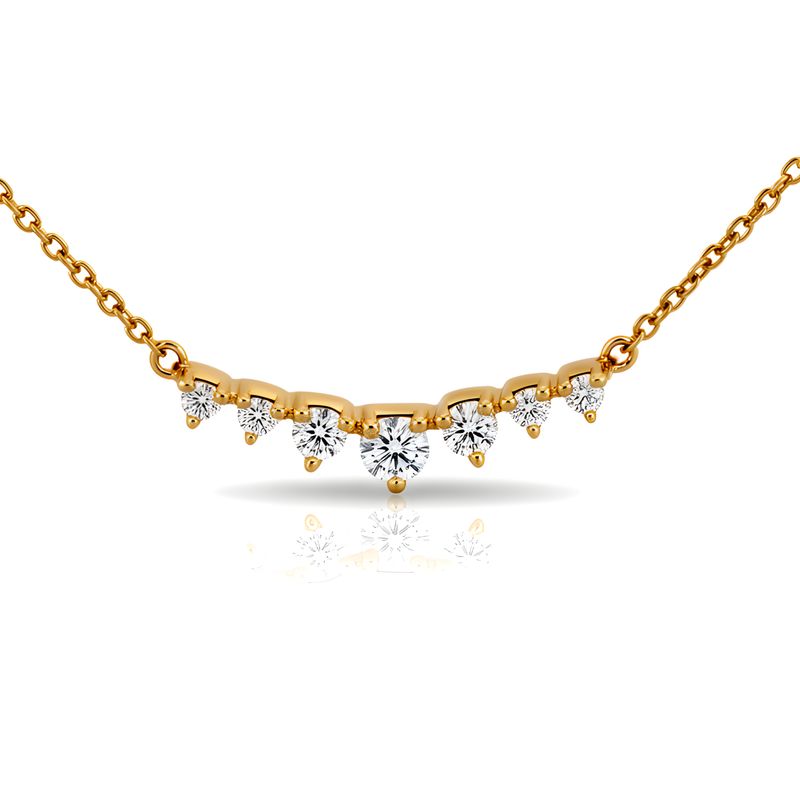 18ct Gold Diamond Tiara Bar Necklace 18ct Gold Diamond Tiara Bar Necklace