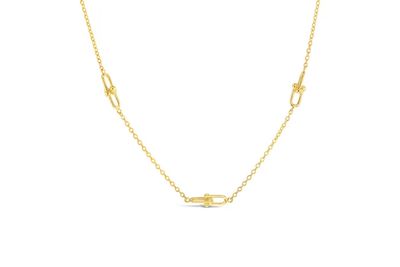 9ct Yellow Gold Fancy Double Link Necklace 9ct Yellow Gold Fancy Double Link Necklace