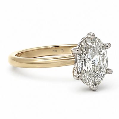 OVAL-1.58ct Lab Grown Diamond Engagement Ring