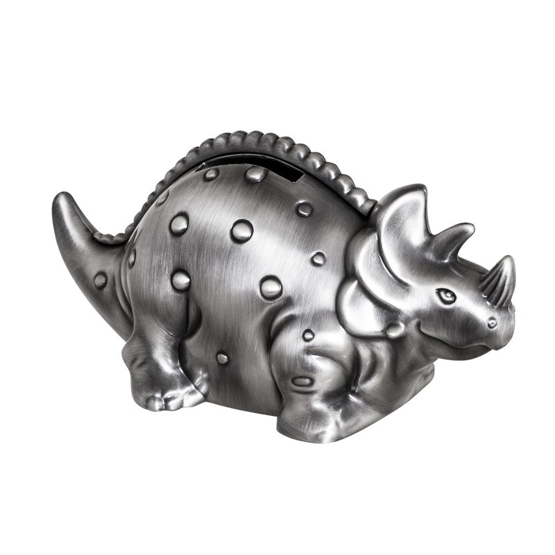 Triceratops Pewter Money Box
