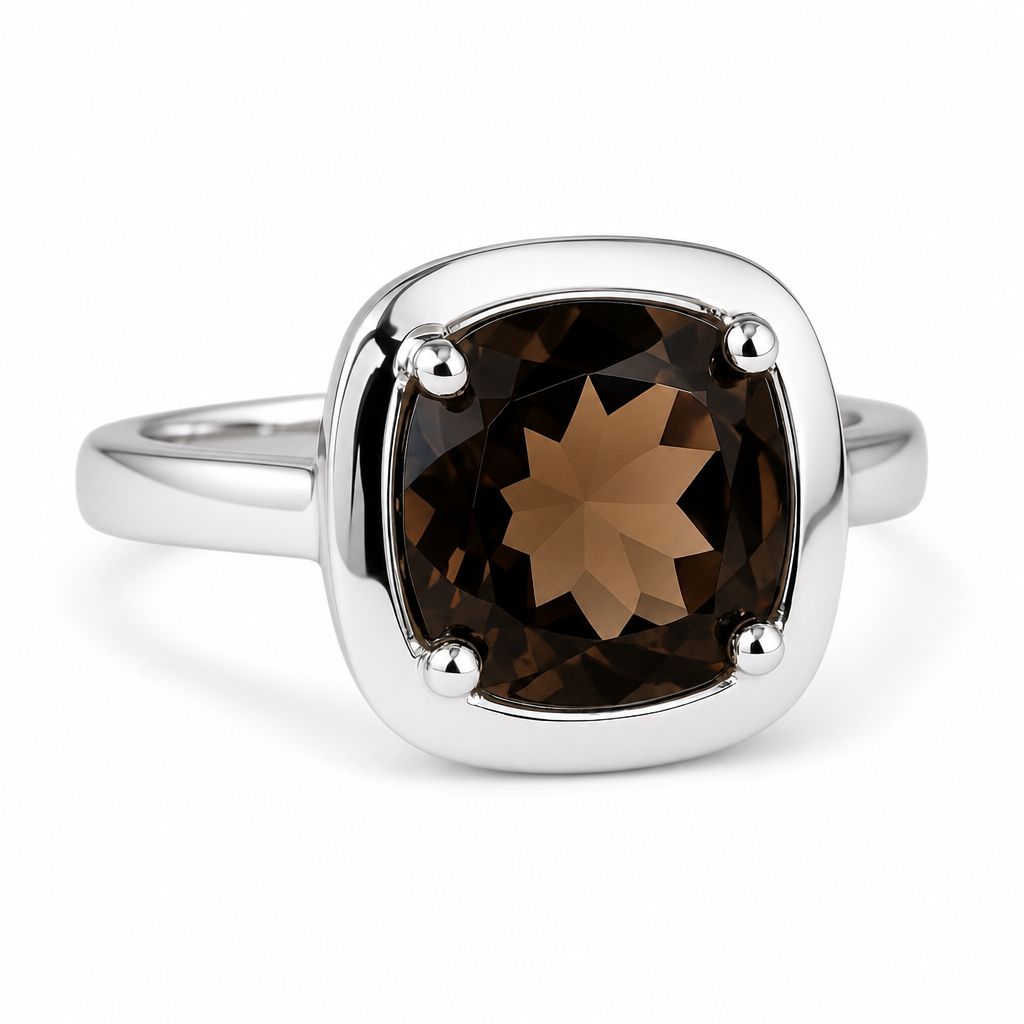 Sterling Silver Smokey Quartz Ring Sterling Silver Smokey Quartz Ring
