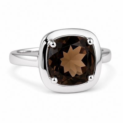Sterling Silver Smokey Quartz Ring Sterling Silver Smokey Quartz Ring