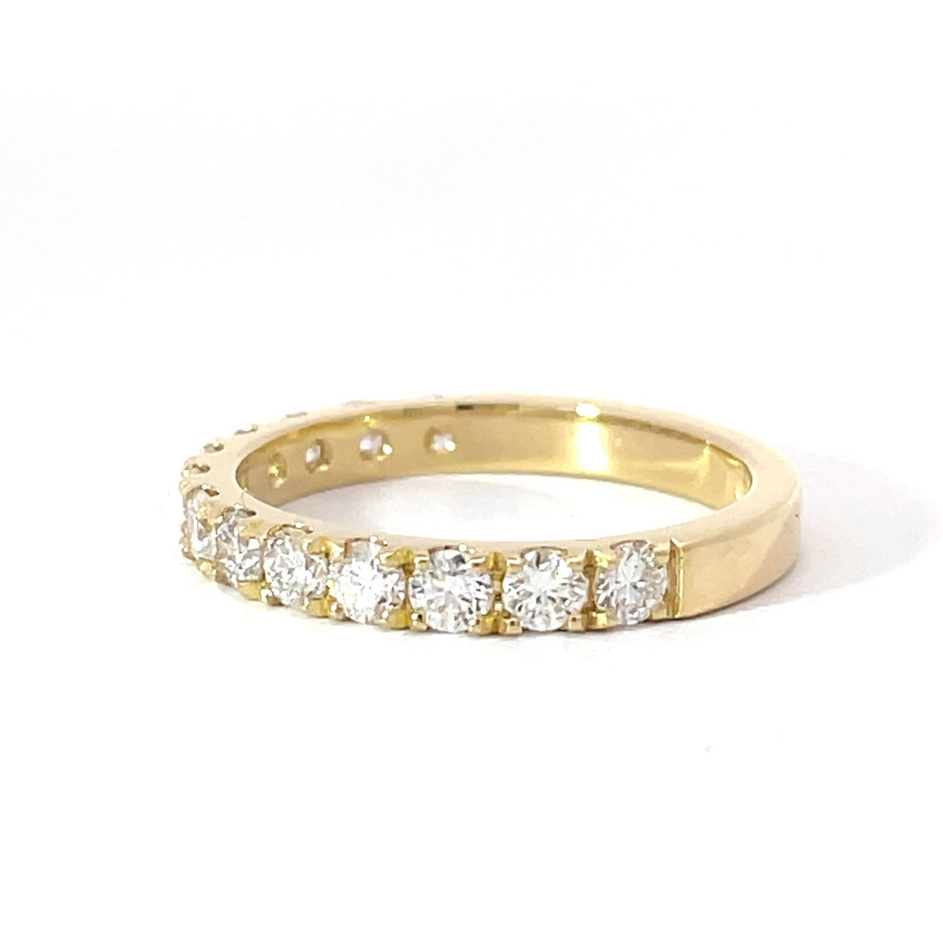 18Y Scallop Claw set LAB Diamond Ring 13 = 0.65CT (5pts)