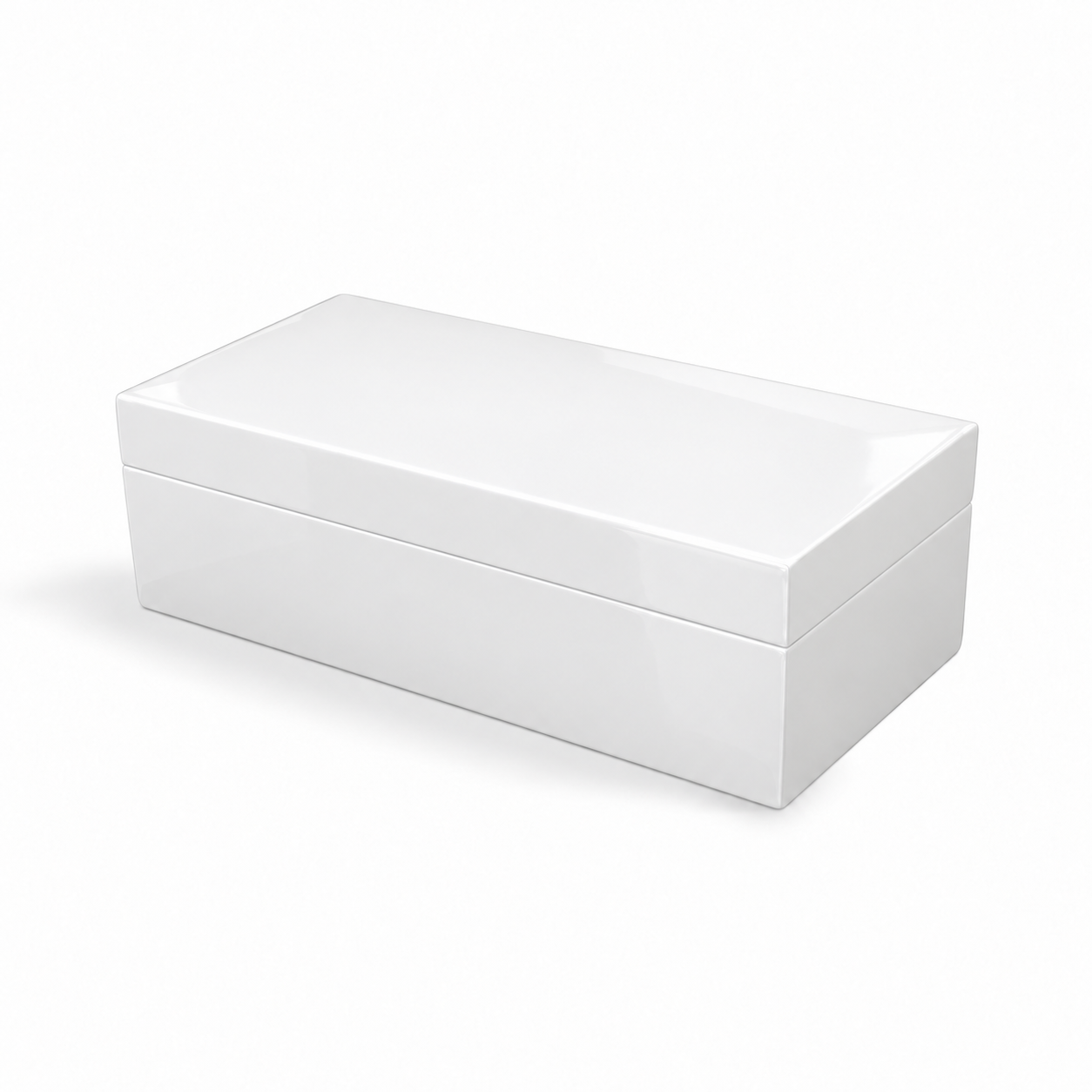 Wooden Panio Finish White Jewellery Box