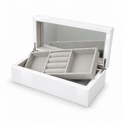 Wooden Panio Finish White Jewellery Box Wooden Panio Finish White Jewellery Box