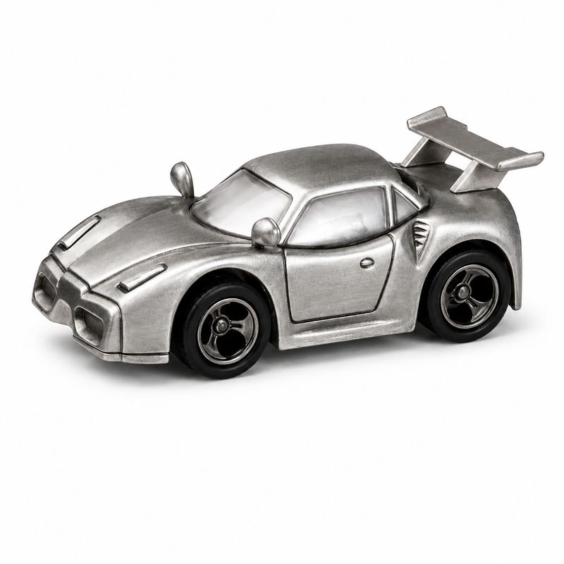 Pewter Sports Car Money Box