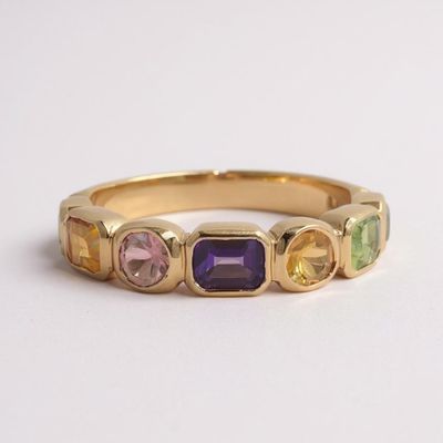 9ct Yellow Gold Tutti Fruity Ring