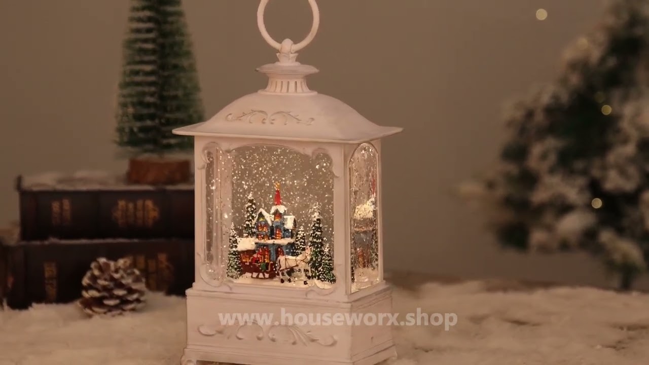 NORDIC VILLAGE SNOW GLOBE