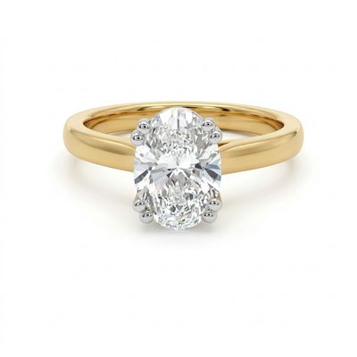 Oval Cut Solitaire Double Claw Diamond Ring (1.50ct) Oval Cut Solitaire Double Claw Diamond Ring (1.50ct)