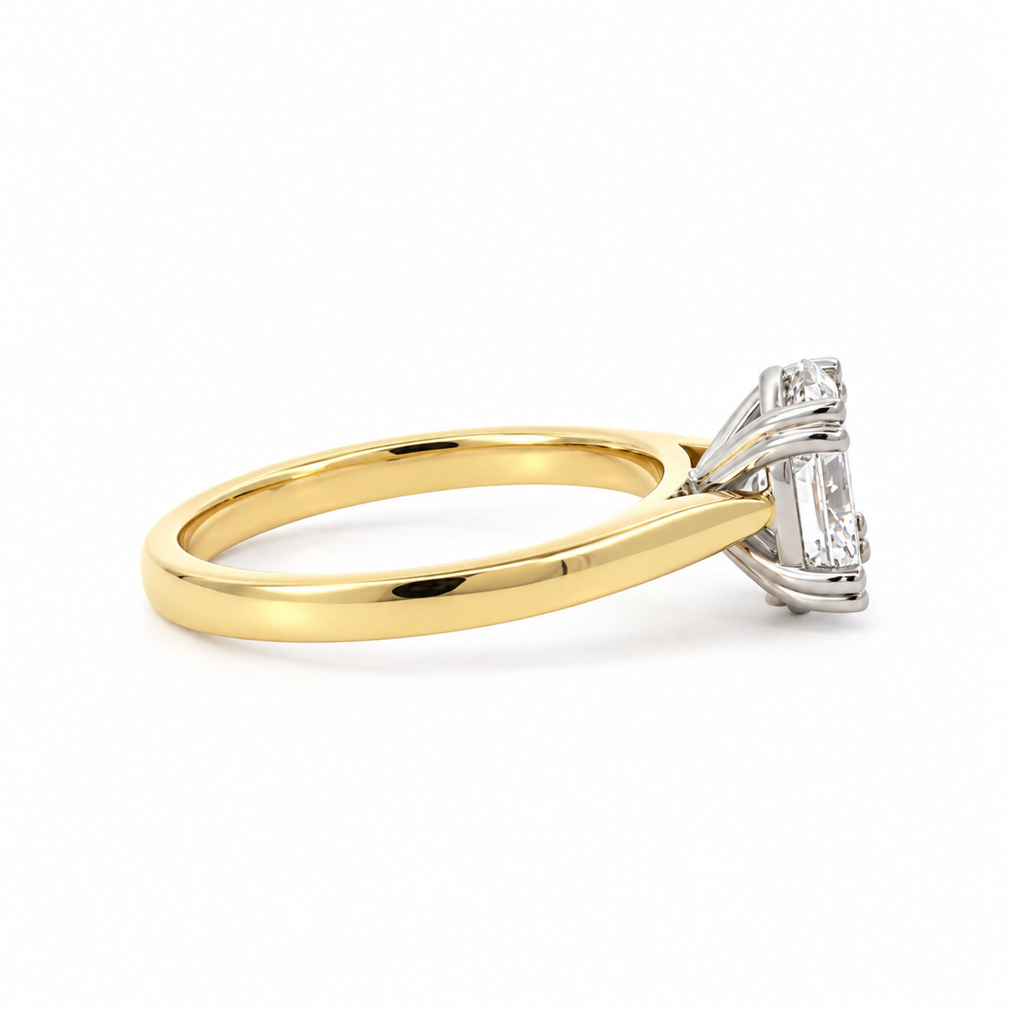 Oval Cut Solitaire Double Claw LAB Diamond Ring (1.50ct)