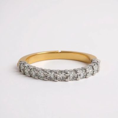 18ct Yellow Gold Diamond Band TDW 0.80ct