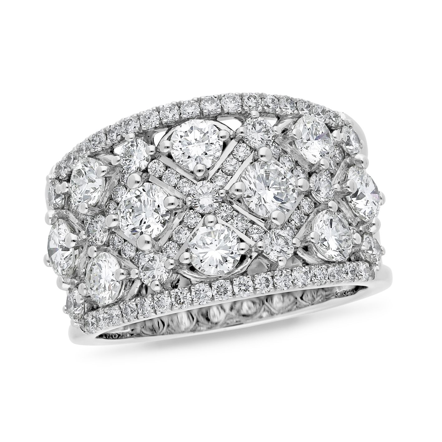 18ct White Gold  3.10cts Diamond Ring