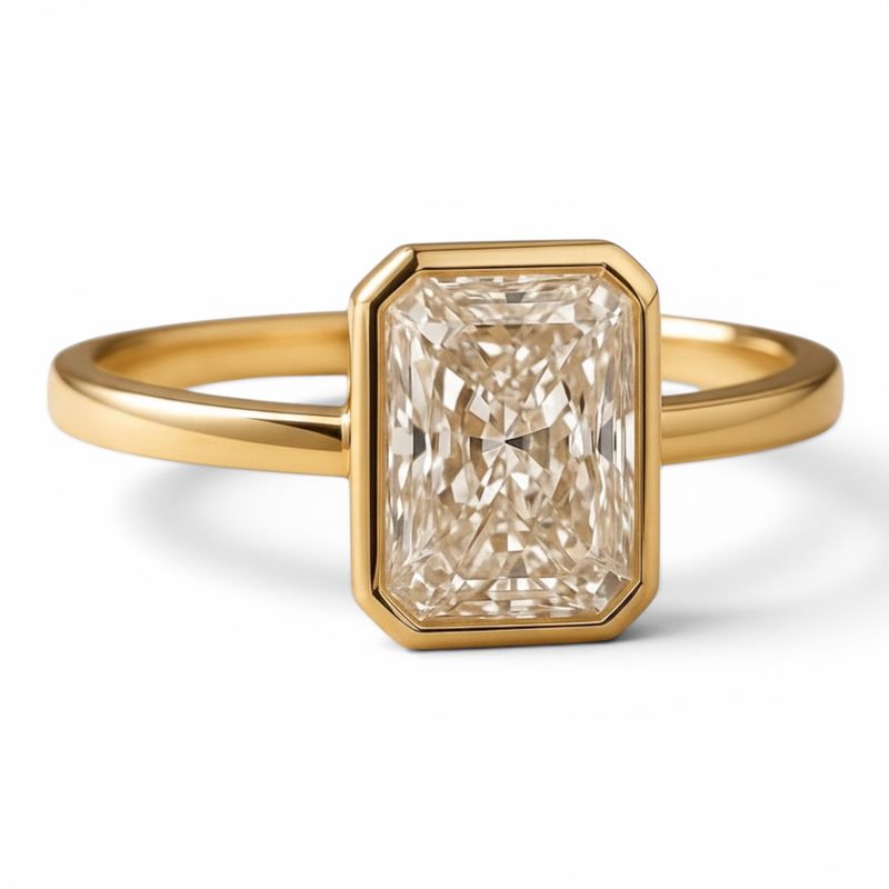 18Y Radiant Cut LAB Diamond Ring ( 2.01ct)