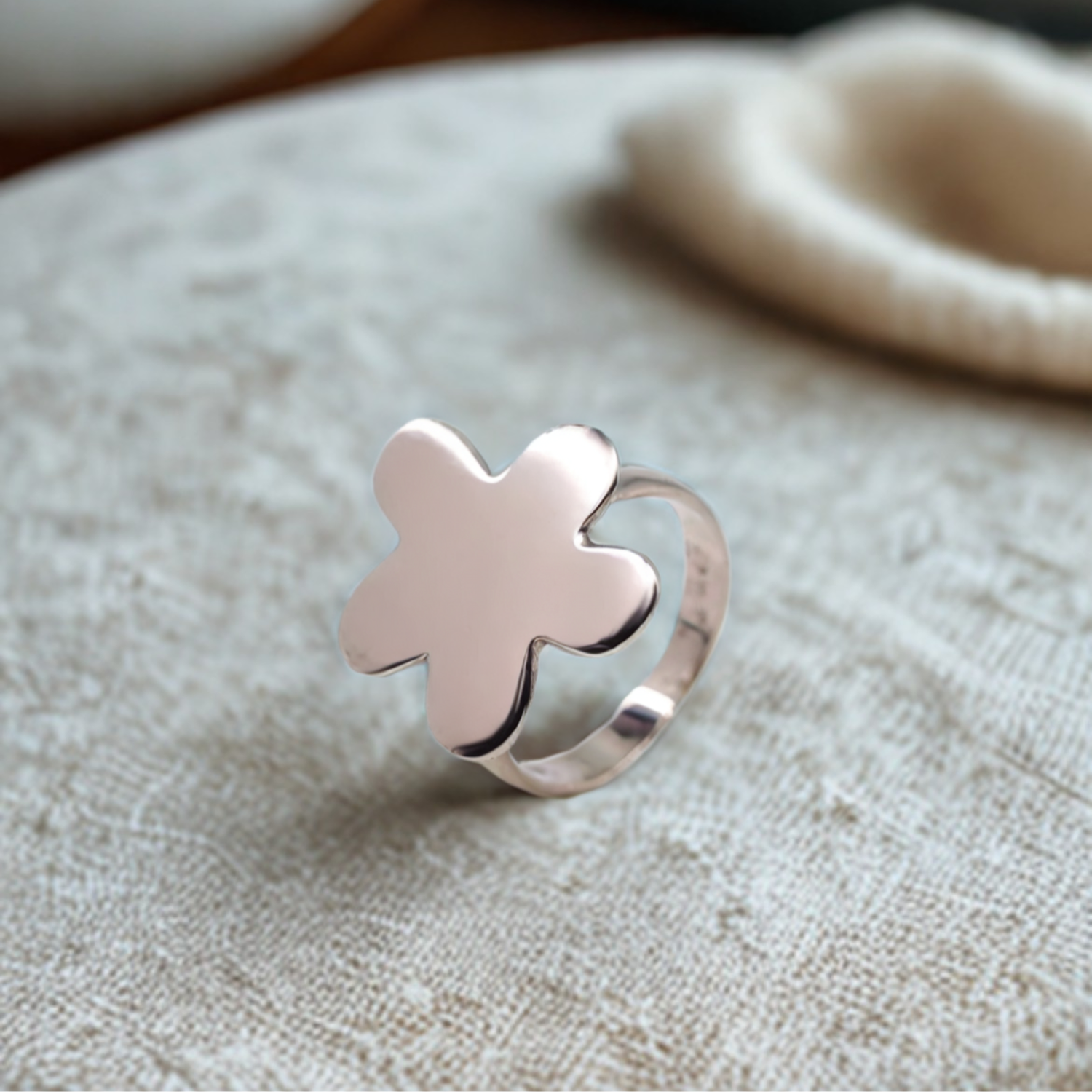 Sterling Silver Flower Ring