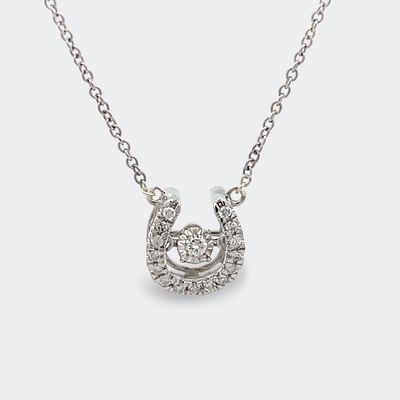 9W Dancing Diamond Pendant Necklace