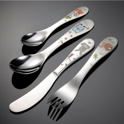 Children's 4pc Stainless Steel Cutlery Set Children's 4pc Stainless Steel Cutlery Set