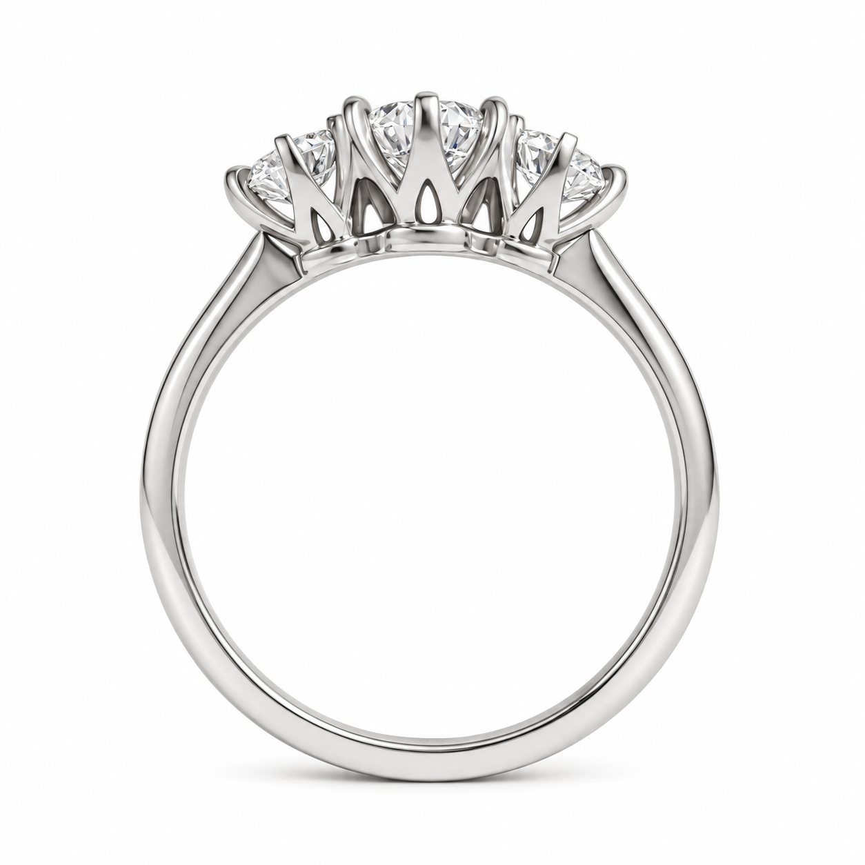 18ct Round Diamond Trilogy Ring