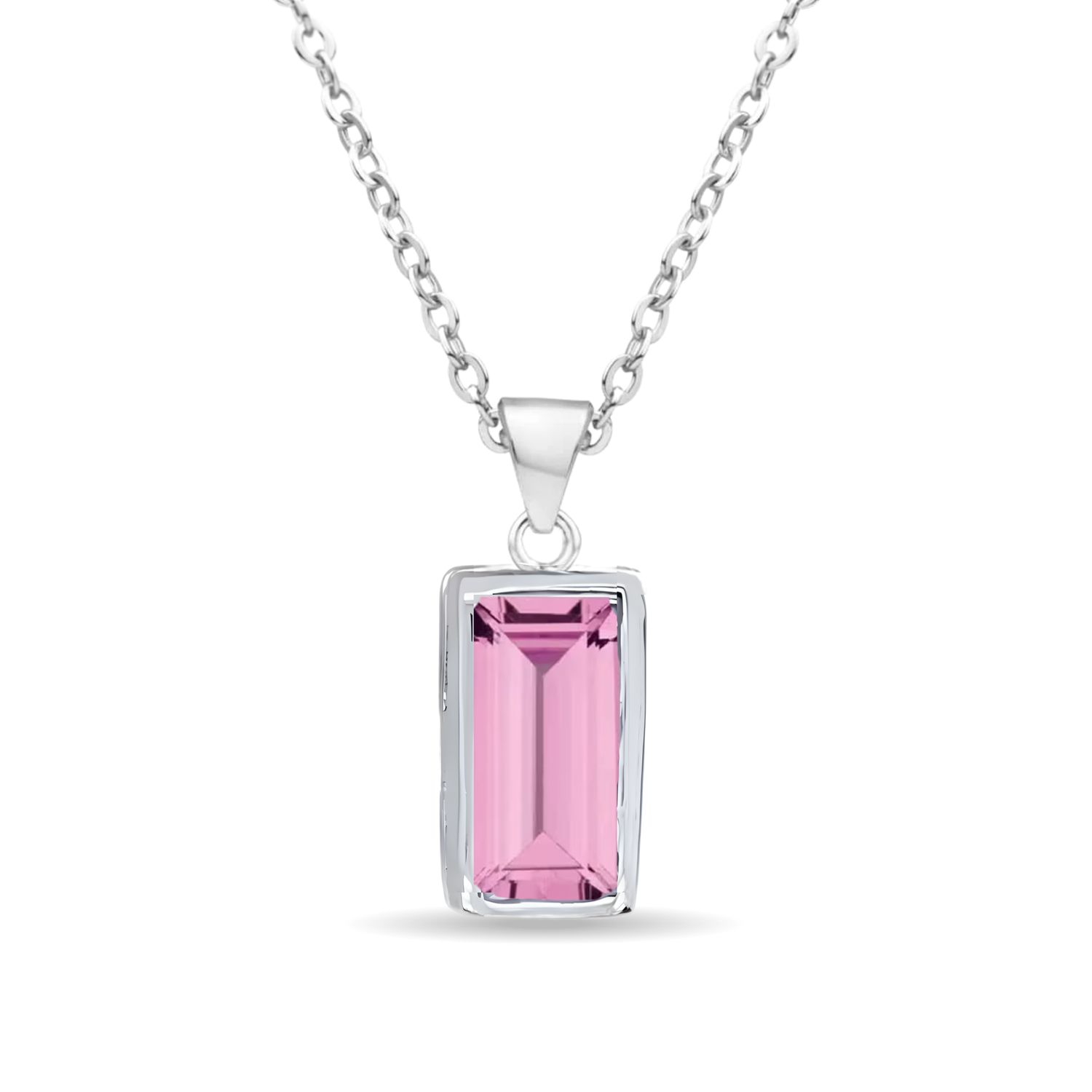 Sterling Silver Swarovski Pendant & Chain Sterling Silver Swarovski Pendant & Chain
