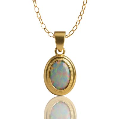 9ct Yellow Gold Opal Pendant 9ct Yellow Gold Opal Pendant